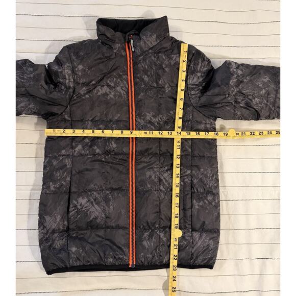 Gerry | Kids Black Gray Abstract Camo Winter Puffy Jacket - Sz Large 14/16 - Picture 5 of 5
